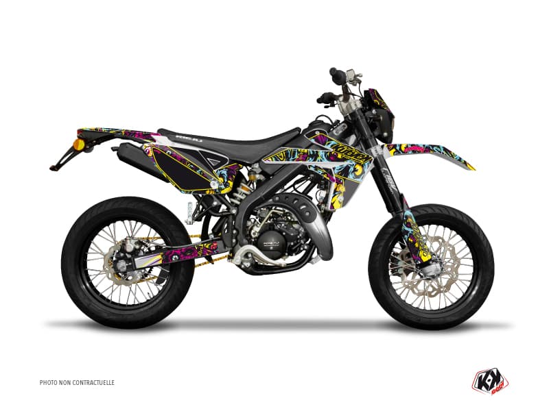 kit graphique 50cc zombies colors rieju mrt 50