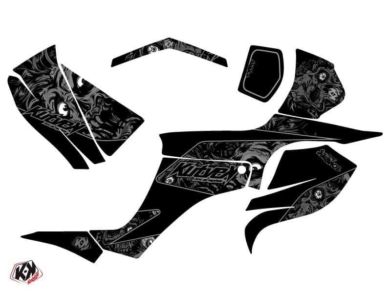 Suzuki 250 LTZ ATV Zombies Dark Graphic Kit Black | Suzuki | Kutvek - View 2