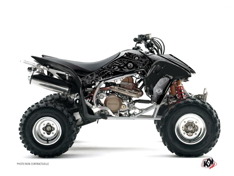 kit graphique quad honda trx 400 zombies dark noir  