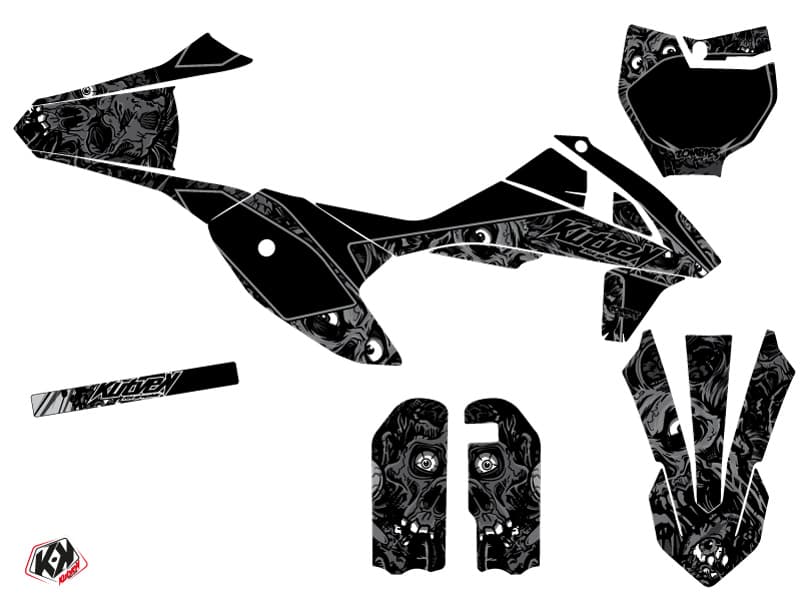 deko-set moto-cross ktm sx 50 zombies dark schwarz | KTM | Kutvek - View 2