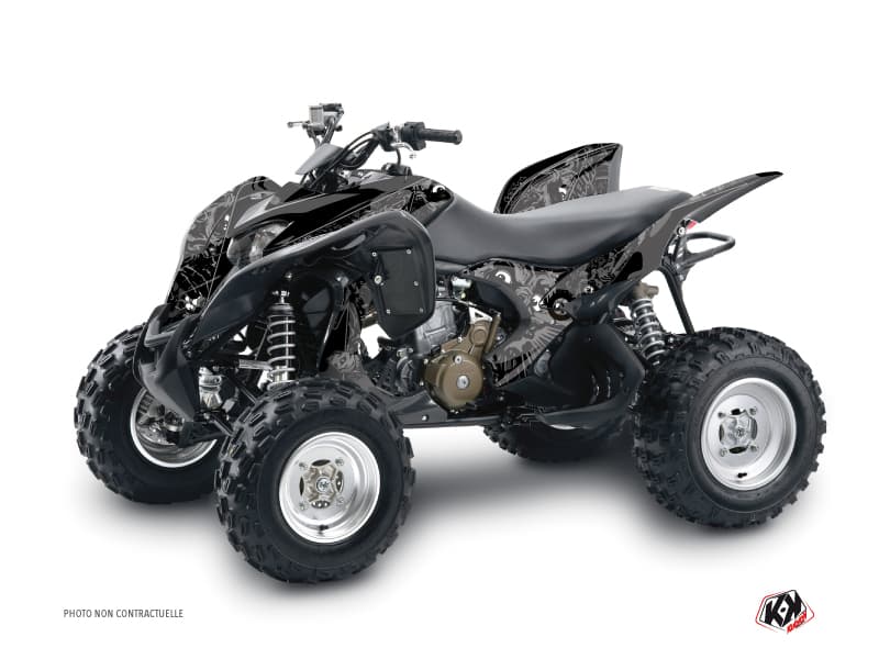 kit graphique quad honda trx 700 zombies dark noir  