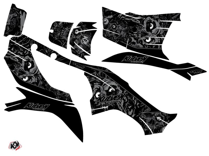 kit graphique quad kawasaki kvf 750 zombies dark noir | Kawasaki | Kutvek - View 2