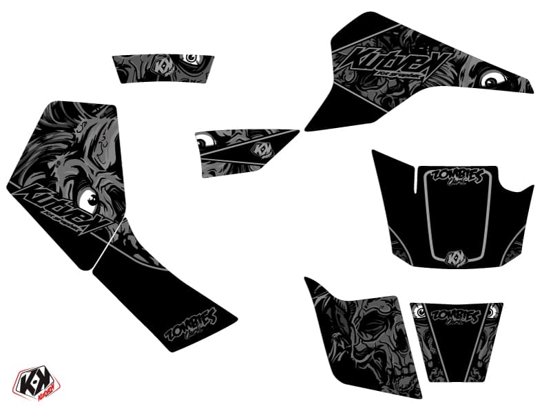 kit graphique quad suzuki lt 80 quadsport zombies dark noir | Suzuki | Kutvek - View 2