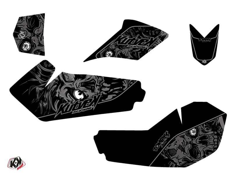 kit graphique quad suzuki ltz 90 zombies dark noir | Suzuki | Kutvek - View 2