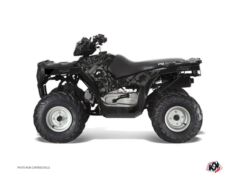 kit graphique quad polaris sportsman 90 zombies dark noir  