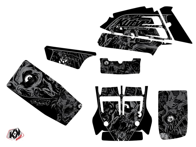 Kit graphique Quad Zombies Dark Yamaha Banshee Noir | Yamaha | Kutvek - View 2
