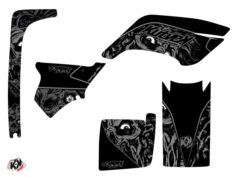 Kit graphique Quad Zombies Dark Yamaha Breeze Noir | Yamaha | Kutvek - View 2
