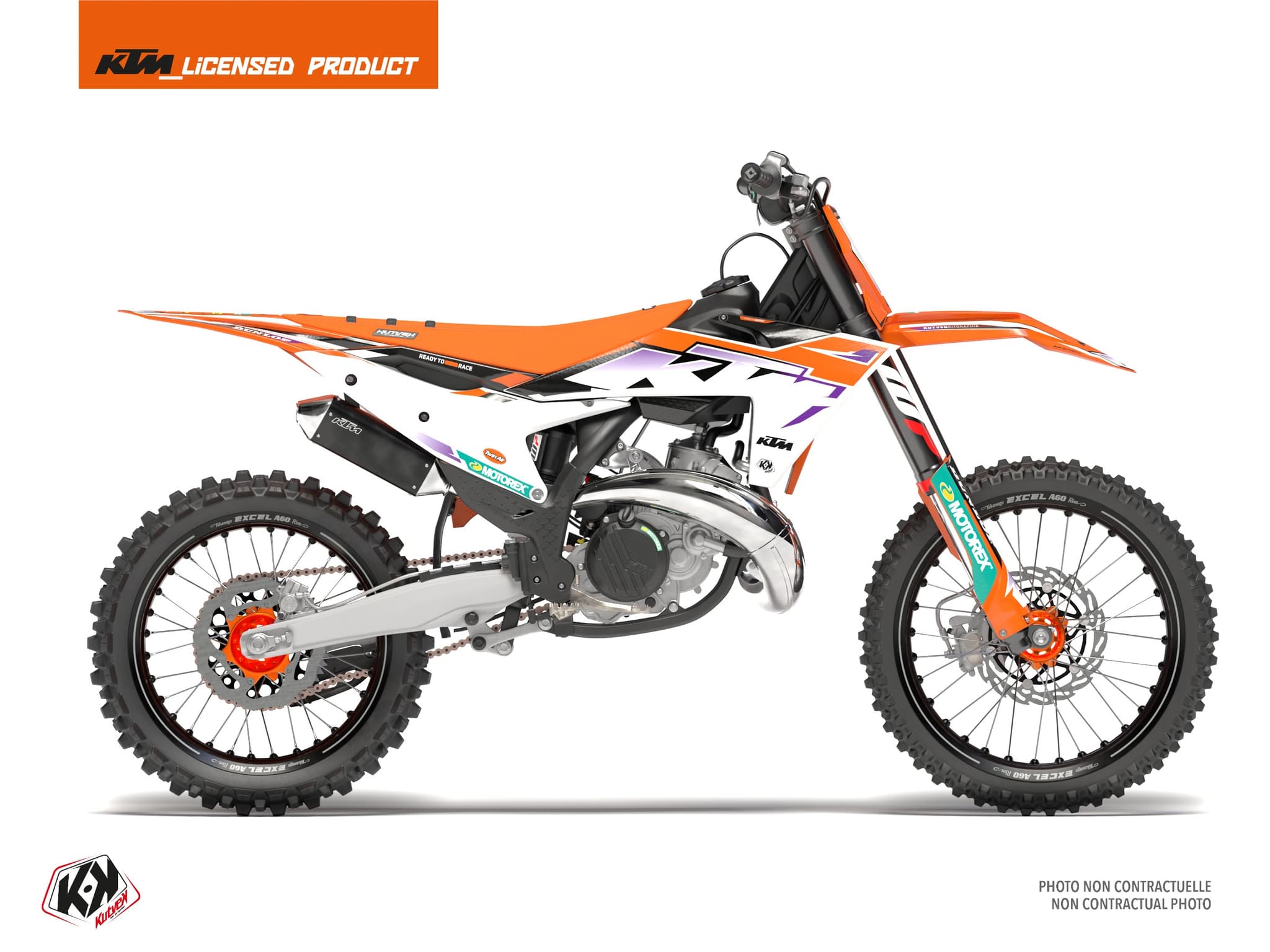 deko-set moto-cross origin-k23 ktm 450 sxf orange | KTM | Kutvek - View 3