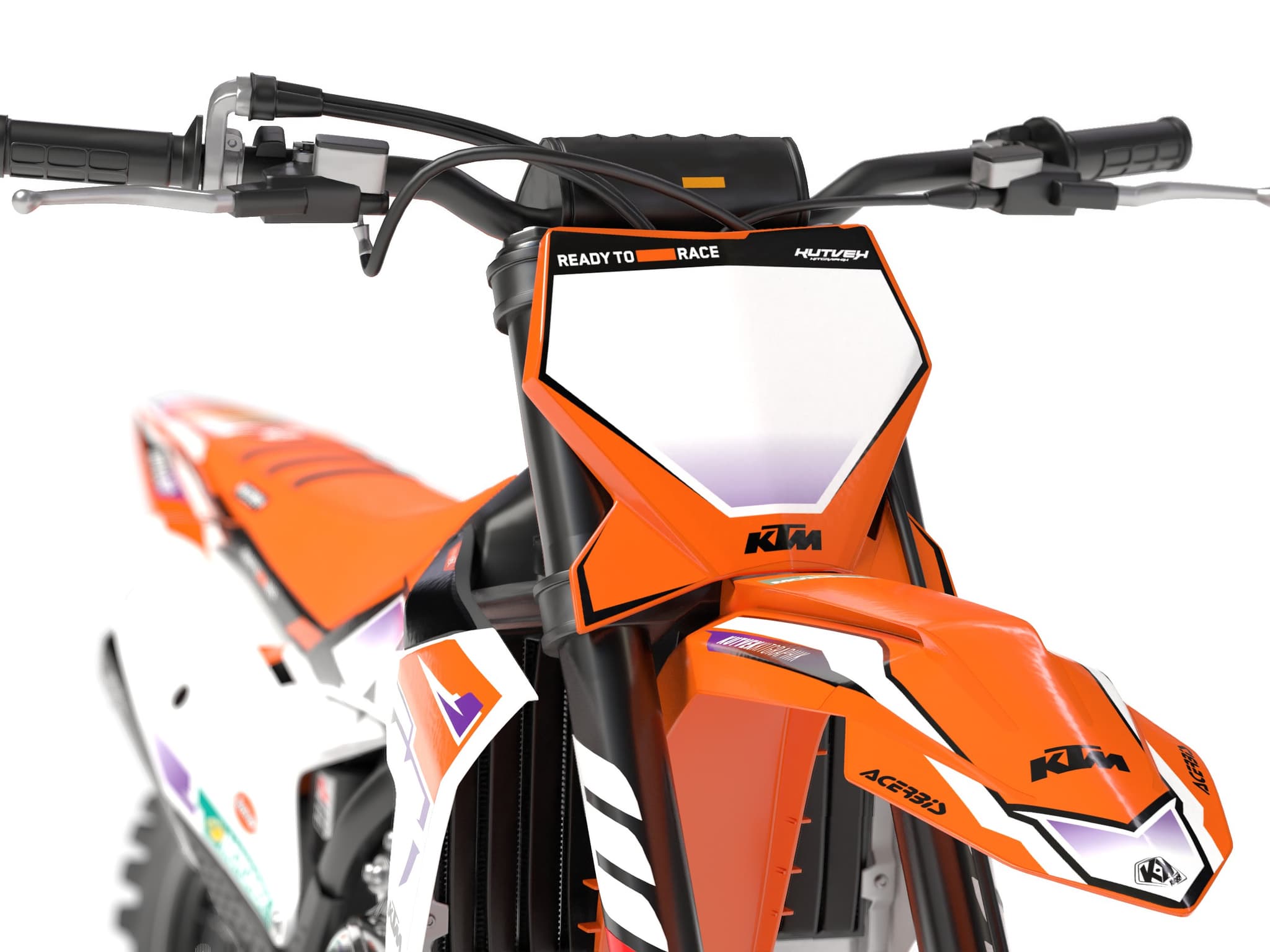 deko-set moto-cross origin-k23 ktm 450 sxf orange | KTM | Kutvek - View 4