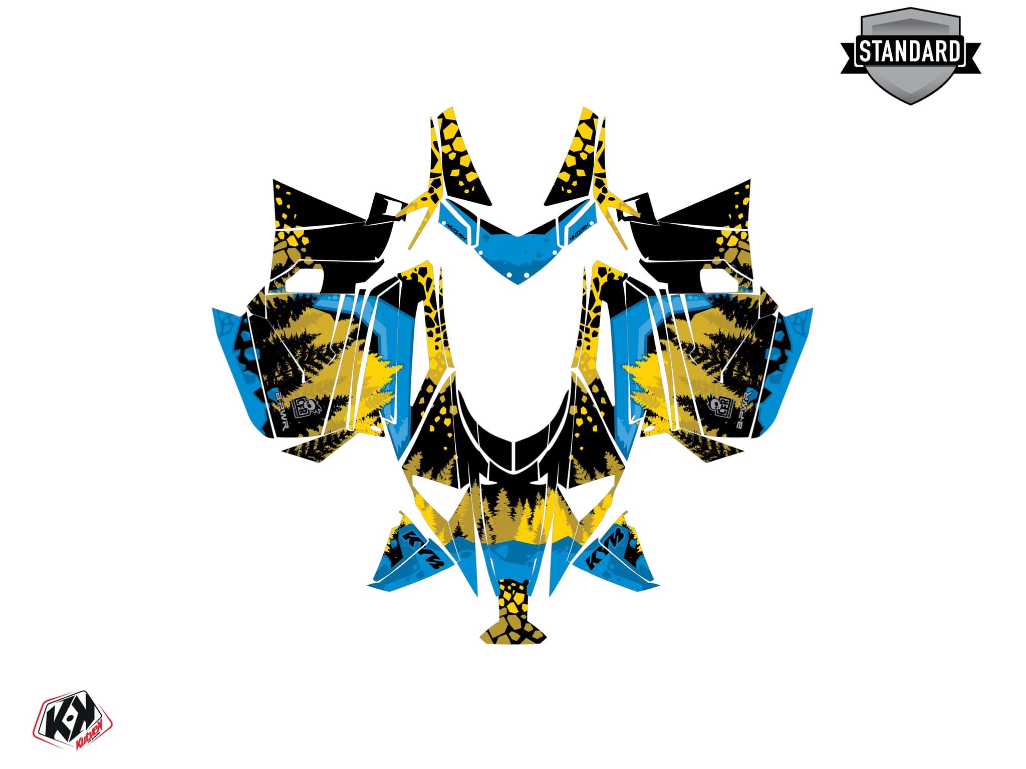 snowmobile arctic cat crossfire garnet blue  graphic kit | Arctic Cat | Kutvek - View 2
