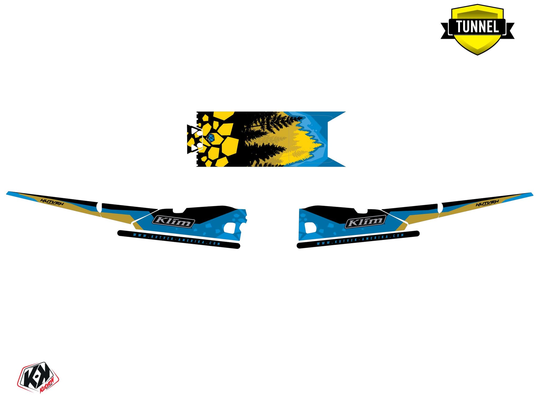 snowmobile arctic cat crossfire garnet blue  graphic kit | Arctic Cat | Kutvek - View 5