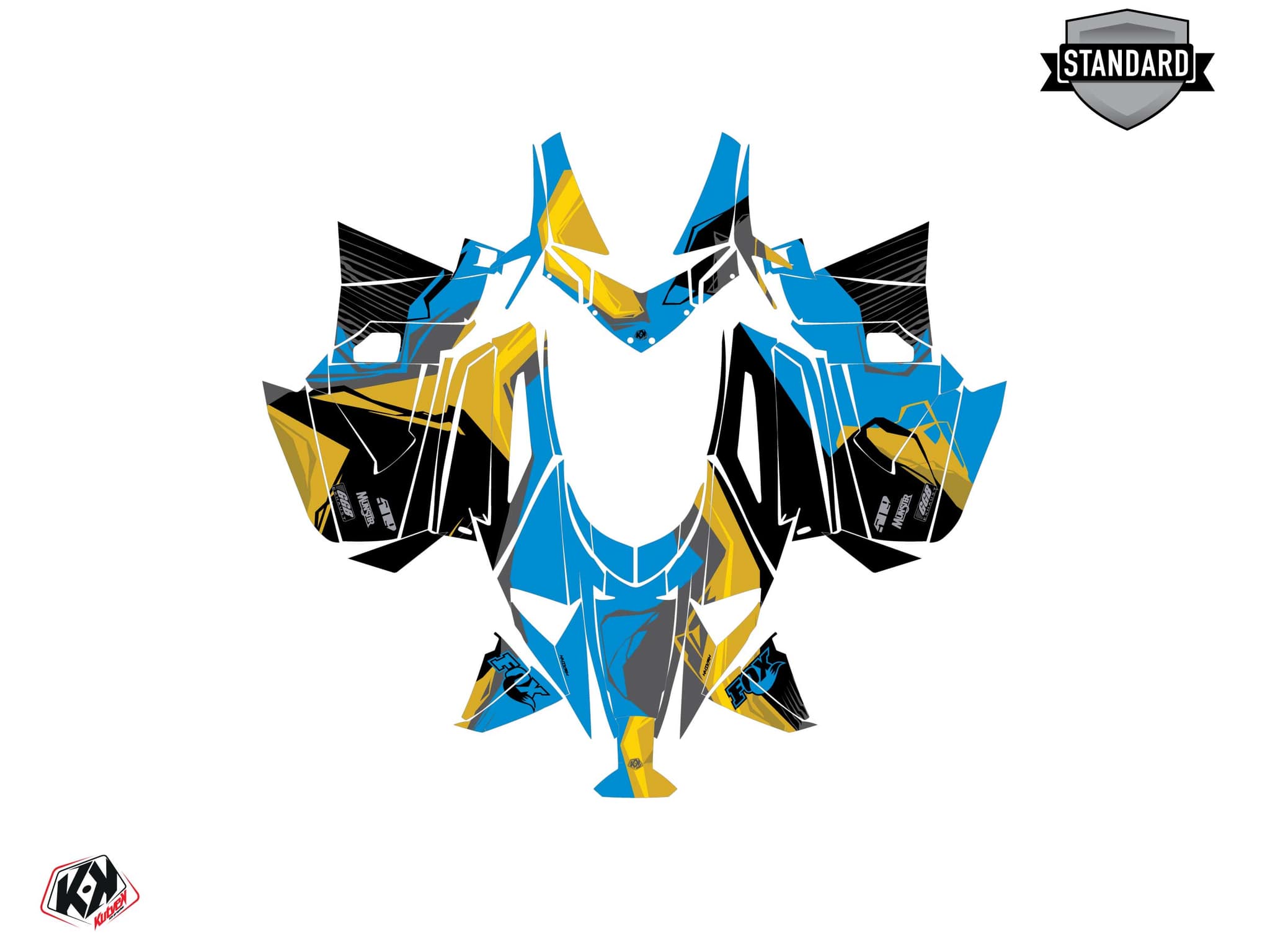 Kit graphique Motoneige ARCTIC CAT NORSEMAN X 8000 KLIFF Bleu | Arctic Cat | Kutvek - View 2