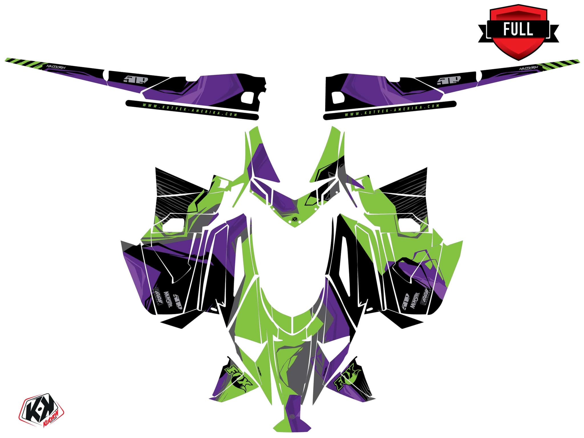 Kit graphique Motoneige ARCTIC CAT NORSEMAN X 8000 KLIFF Mauve | Arctic Cat | Kutvek - View 3