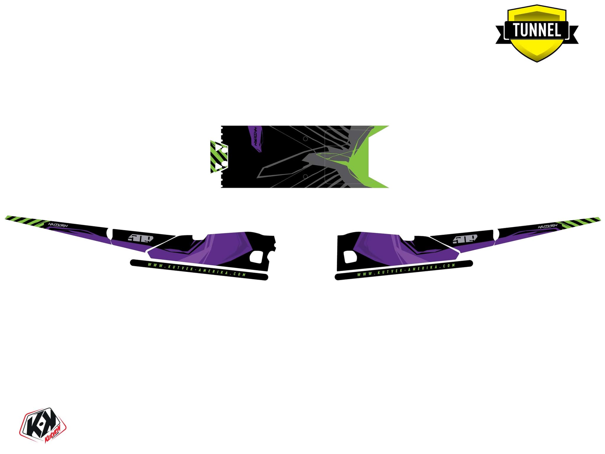 Kit graphique Motoneige ARCTIC CAT NORSEMAN X 8000 KLIFF Mauve | Arctic Cat | Kutvek - View 5