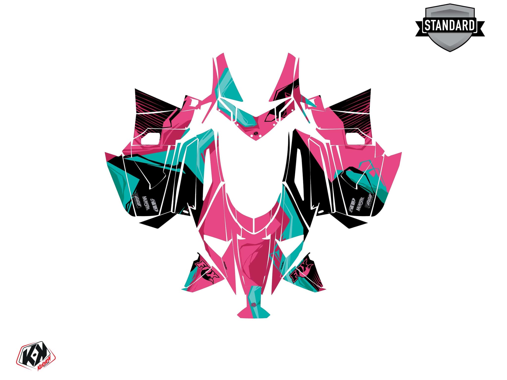 Kit graphique Motoneige ARCTIC CAT NORSEMAN X 8000 KLIFF Rose | Arctic Cat | Kutvek - View 2