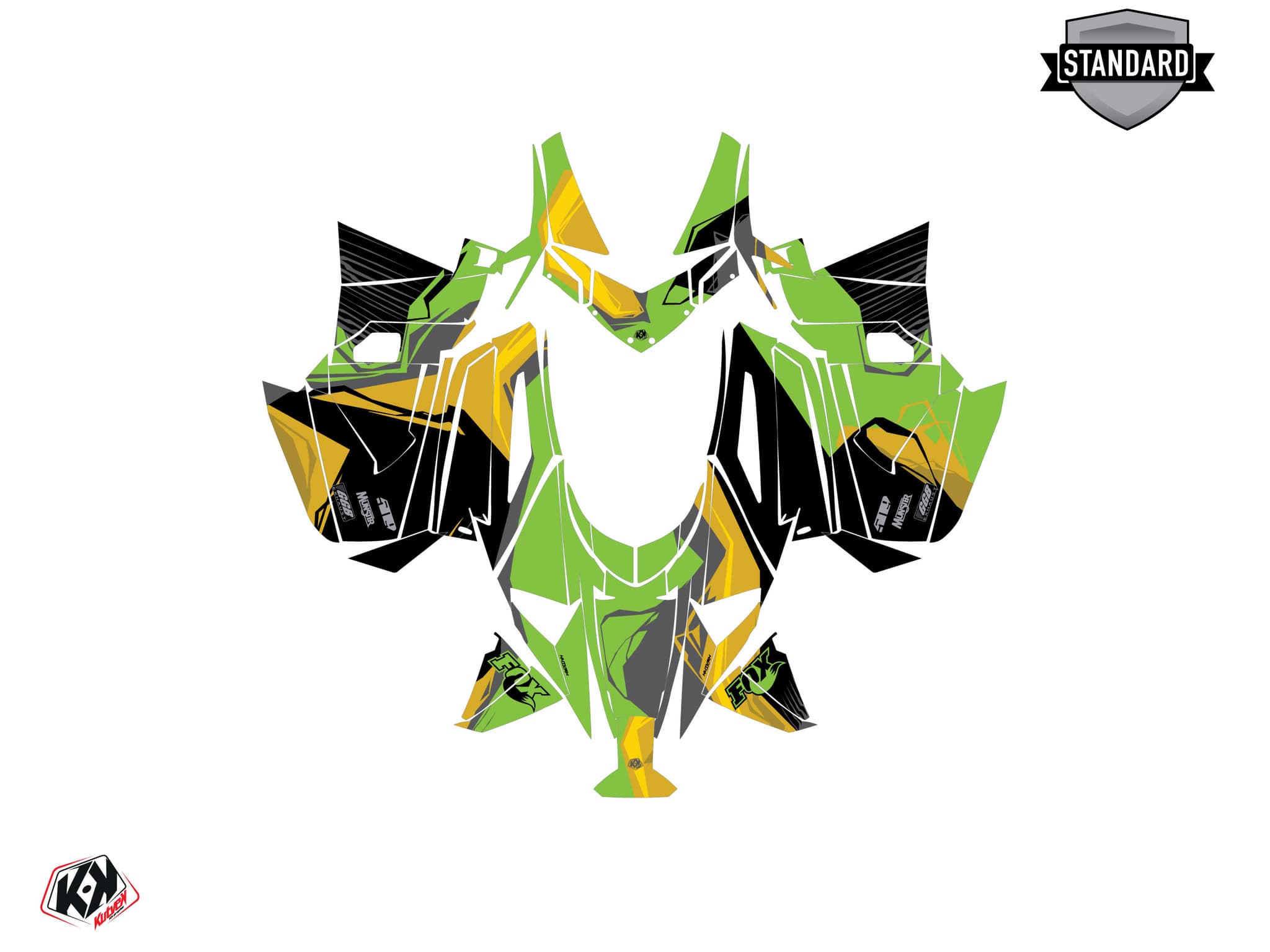 Kit graphique Motoneige ARCTIC CAT CROSSFIRE KLIFF Vert | Arctic Cat | Kutvek - View 2