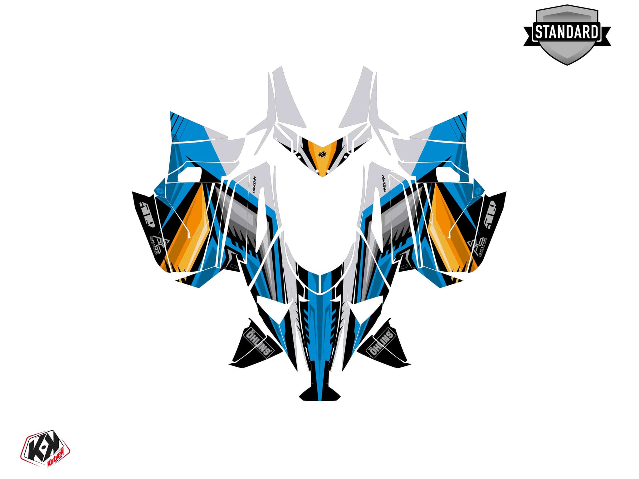 Kit graphique Motoneige ARCTIC CAT NORSEMAN X 8000 SQUADRON Bleu | Arctic Cat | Kutvek - View 2