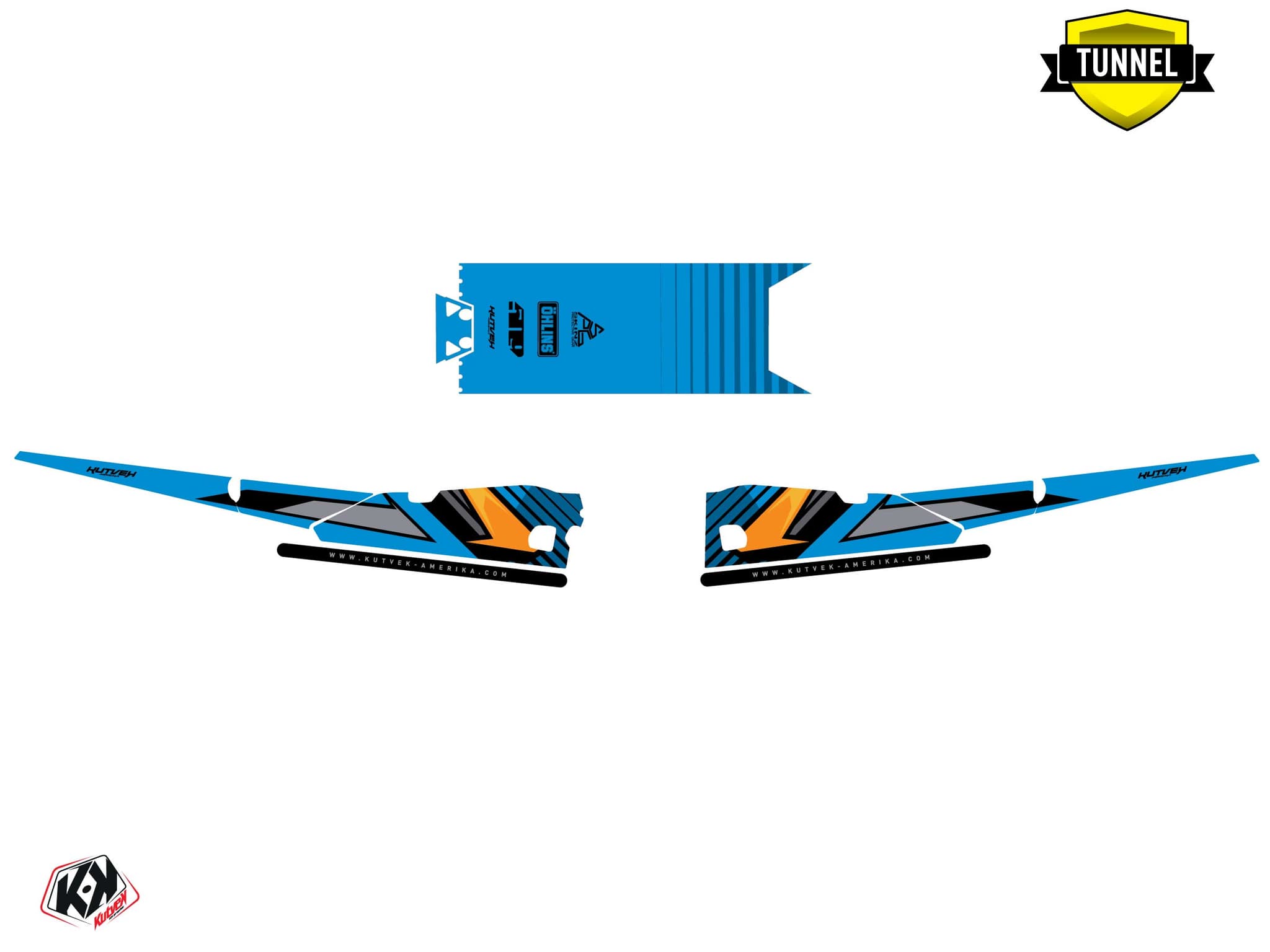 Kit graphique Motoneige ARCTIC CAT NORSEMAN X 8000 SQUADRON Bleu | Arctic Cat | Kutvek - View 5