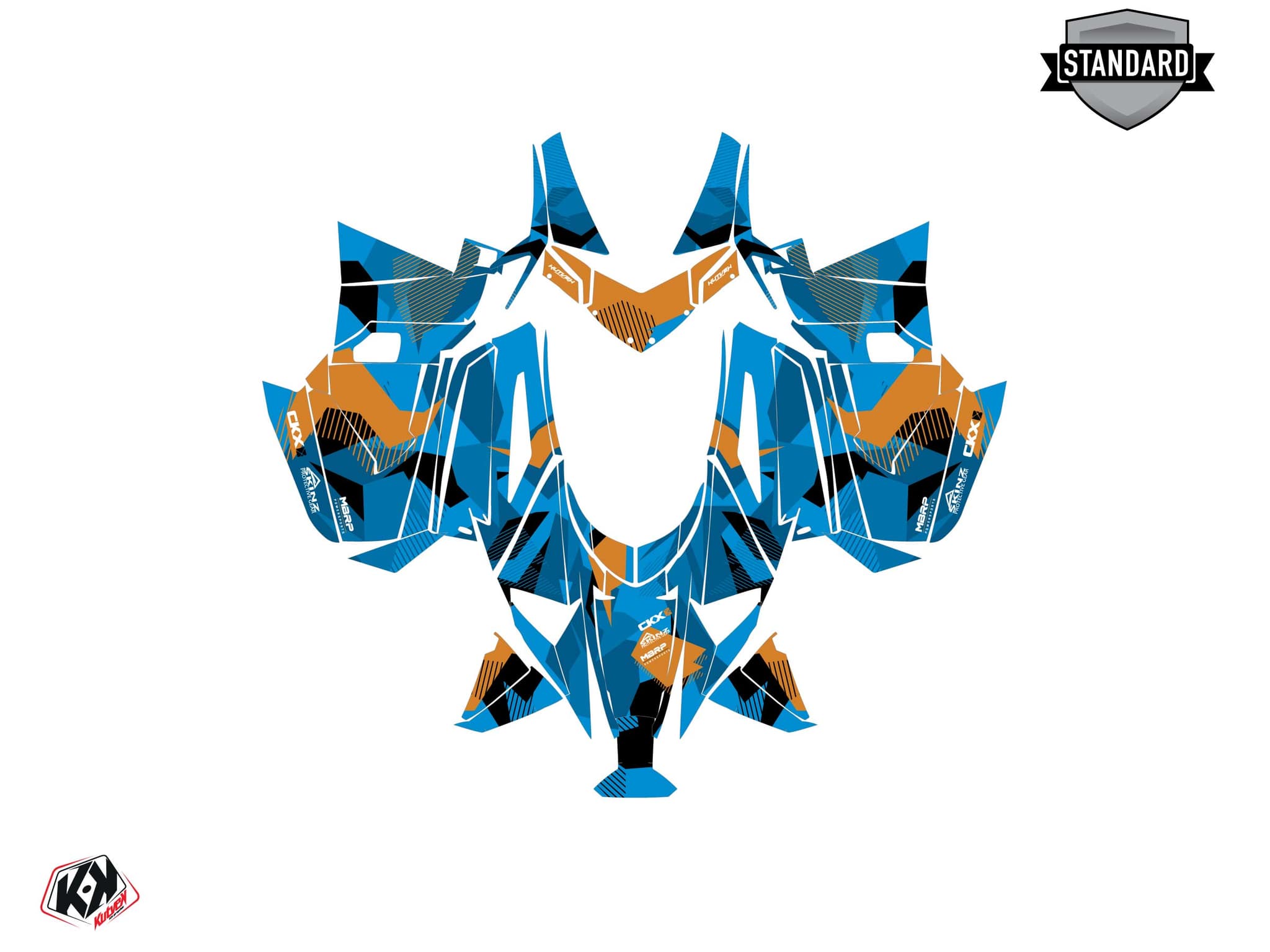 Kit graphique Motoneige ARCTIC CAT NORSEMAN X 8000 UNIT Bleu | Arctic Cat | Kutvek - View 2