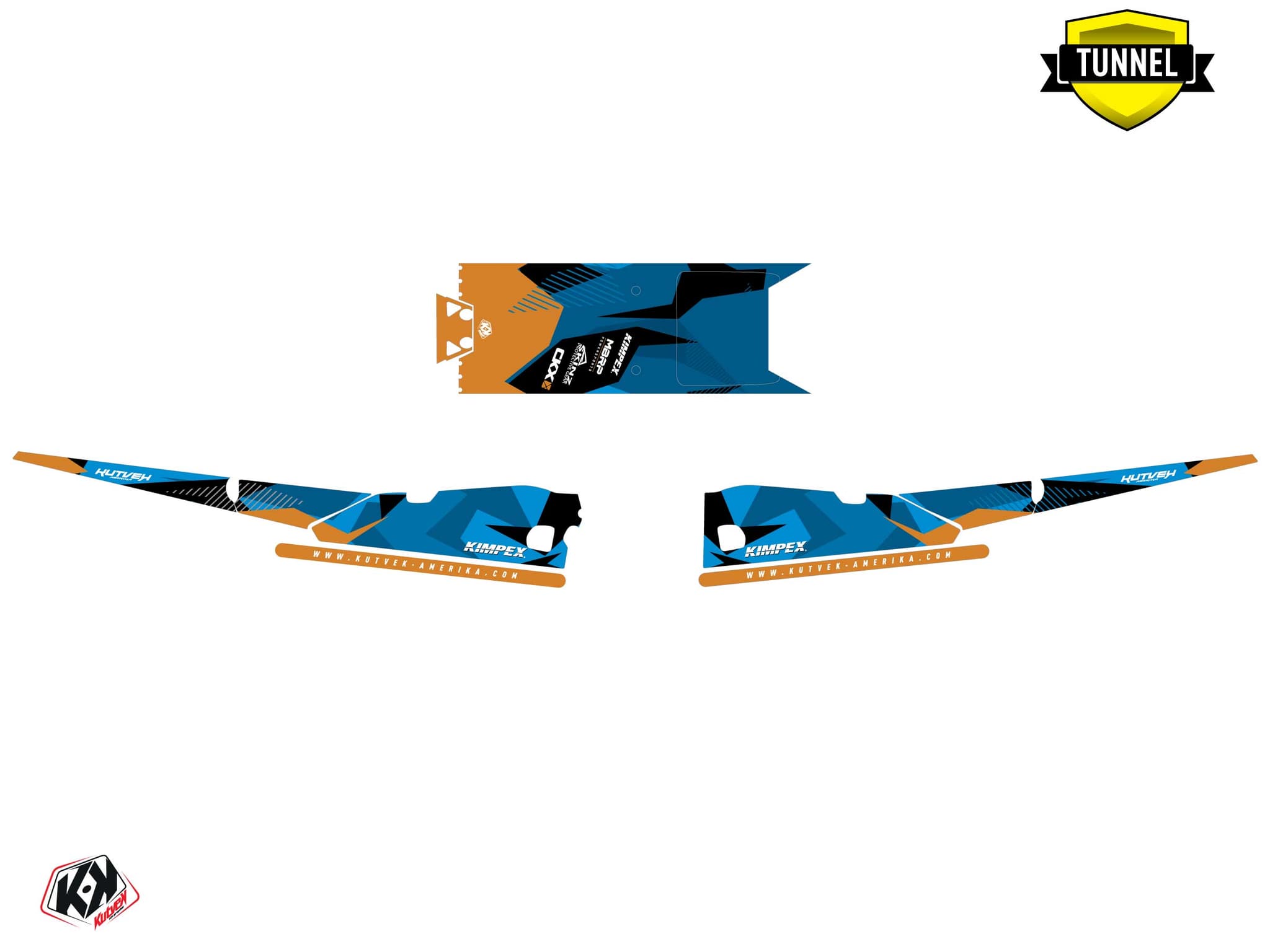 Kit graphique Motoneige ARCTIC CAT NORSEMAN X 8000 UNIT Bleu | Arctic Cat | Kutvek - View 5