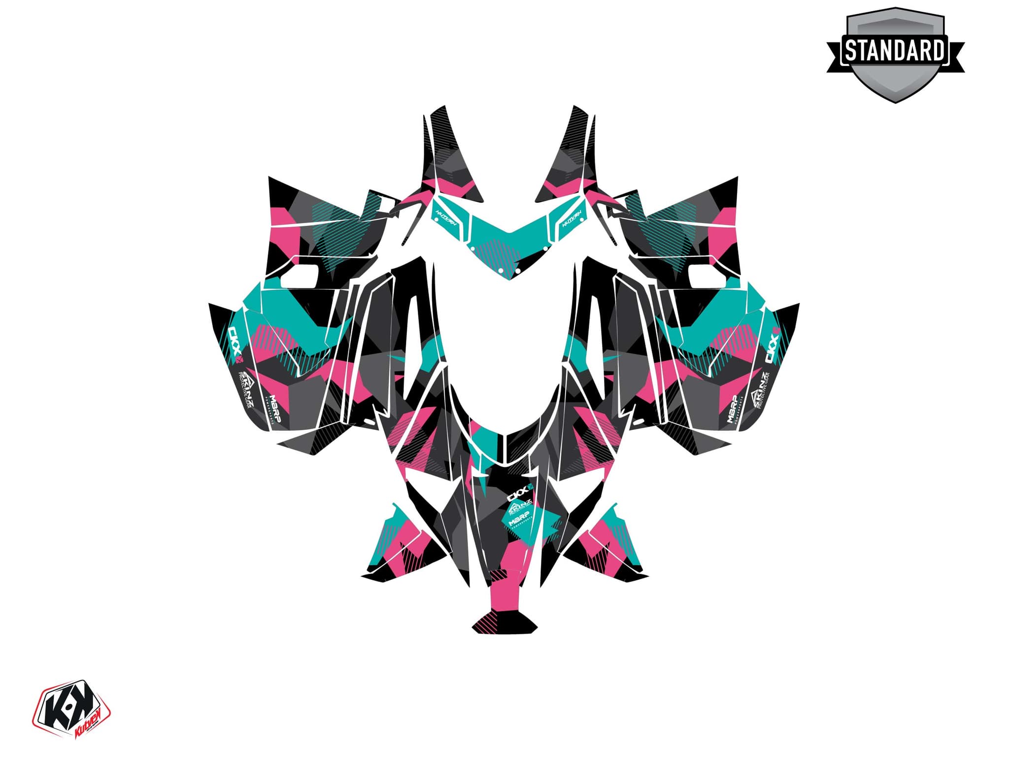 Kit graphique Motoneige ARCTIC CAT NORSEMAN X 8000 UNIT Rose | Arctic Cat | Kutvek - View 2