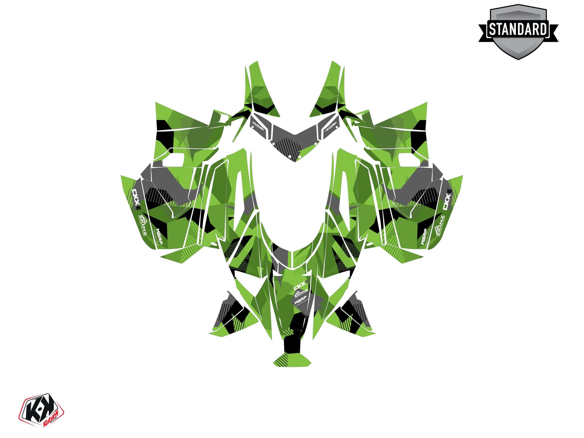 Kit graphique Motoneige ARCTIC CAT NORSEMAN X 8000 UNIT Vert | Arctic Cat | Kutvek - View 2