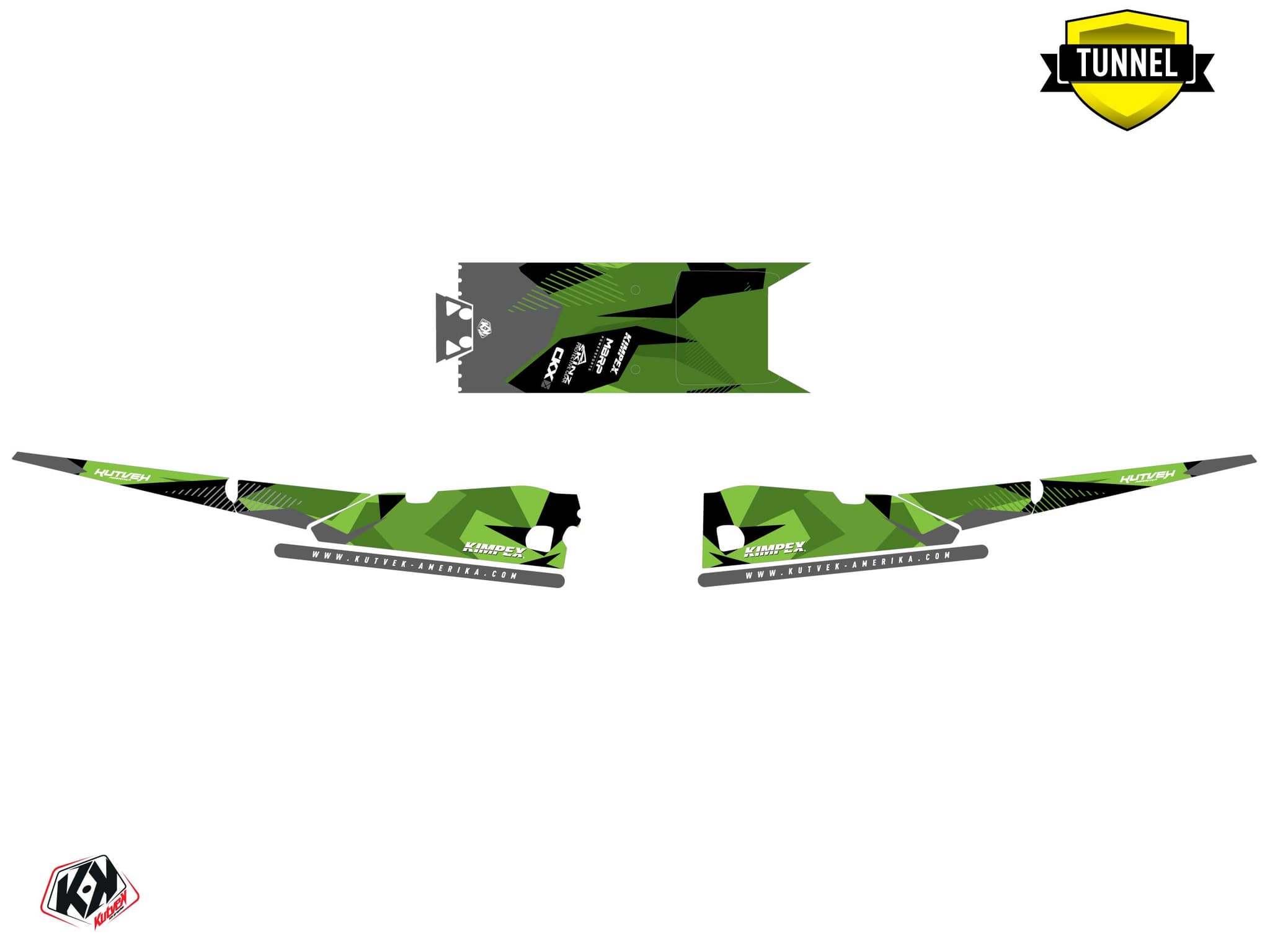 Kit graphique Motoneige ARCTIC CAT NORSEMAN X 8000 UNIT Vert | Arctic Cat | Kutvek - View 5
