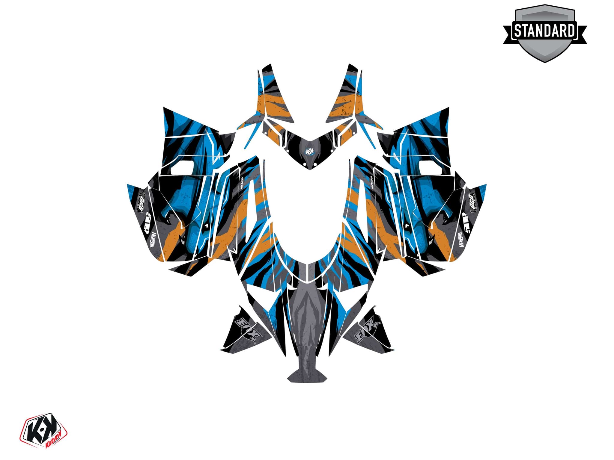 Kit graphique Motoneige ARCTIC CAT NORSEMAN X 8000 INSTINCT Bleu | Arctic Cat | Kutvek - View 2