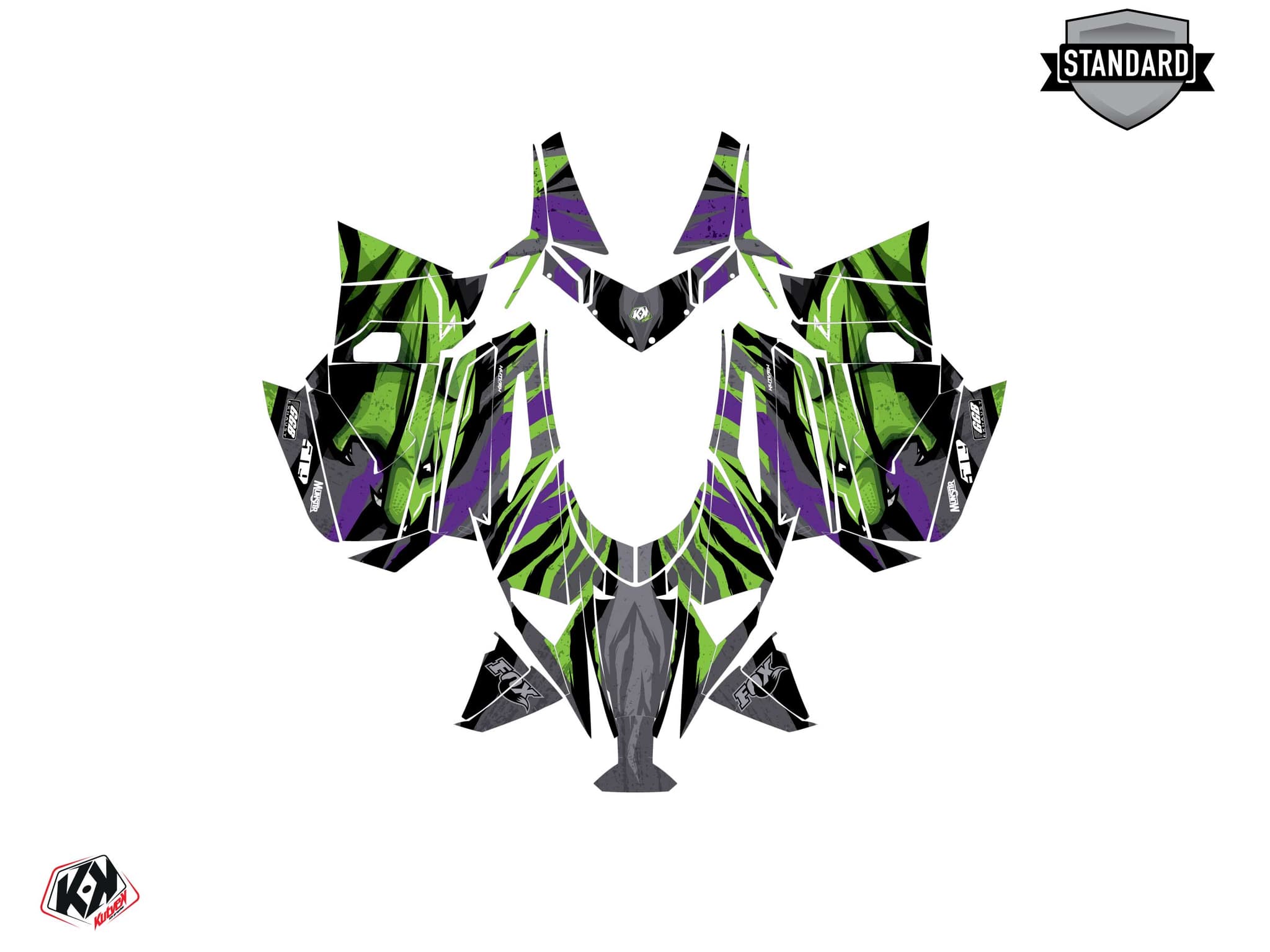 Kit graphique Motoneige ARCTIC CAT NORSEMAN X 8000 INSTINCT Mauve | Arctic Cat | Kutvek - View 2