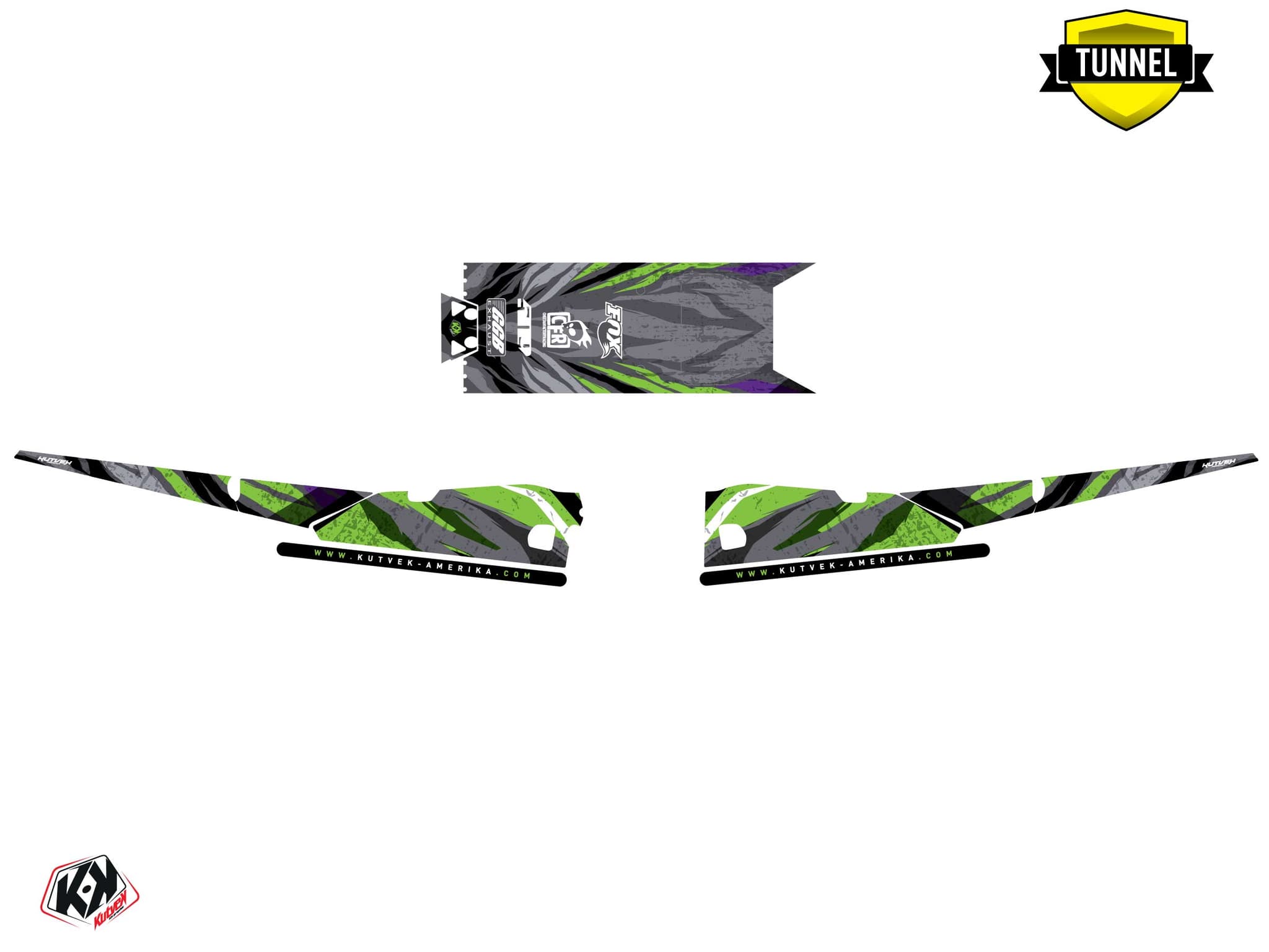 Kit graphique Motoneige ARCTIC CAT NORSEMAN X 8000 INSTINCT Mauve | Arctic Cat | Kutvek - View 5