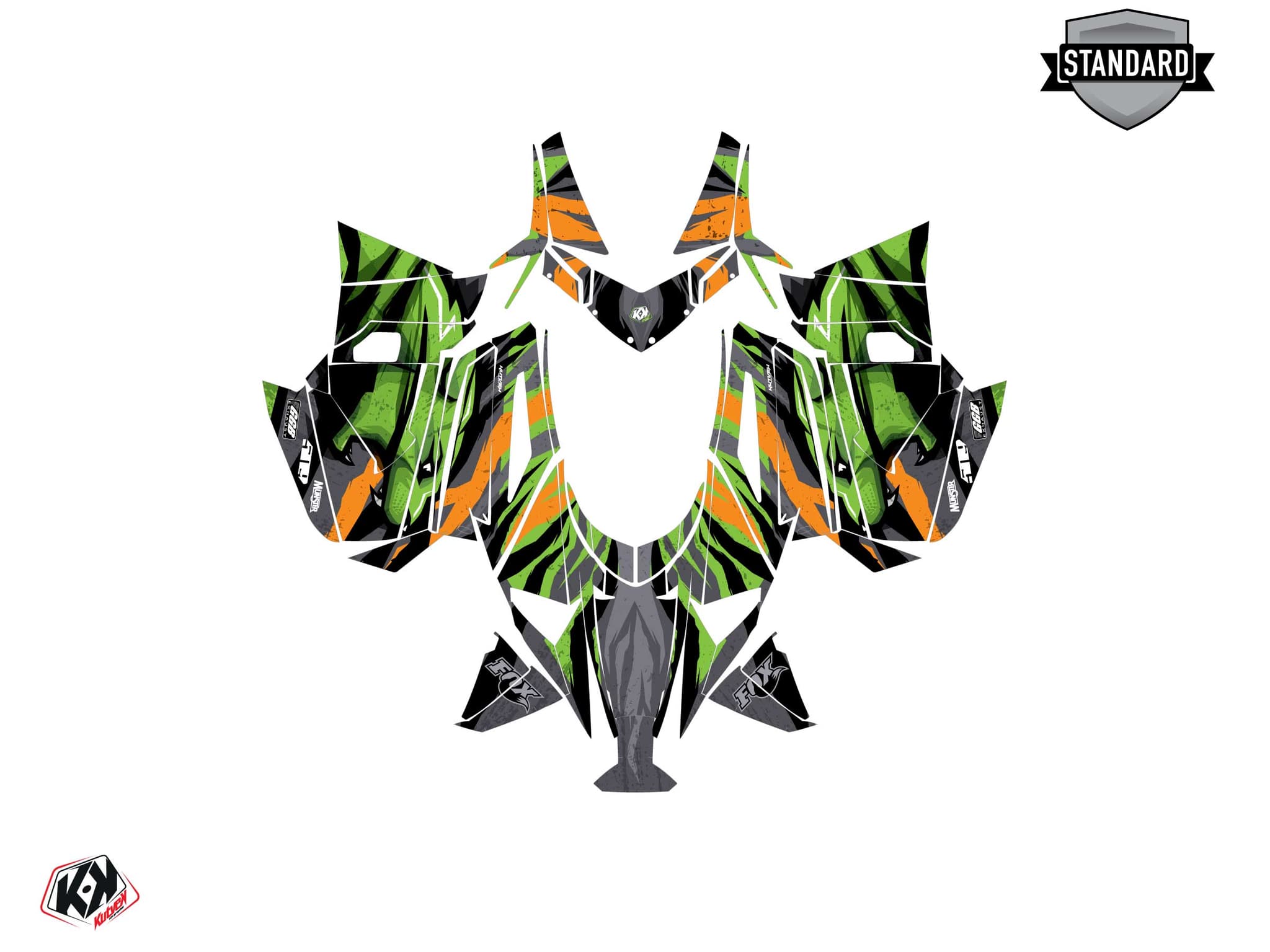 Kit graphique Motoneige ARCTIC CAT NORSEMAN X 8000 INSTINCT Orange | Arctic Cat | Kutvek - View 2