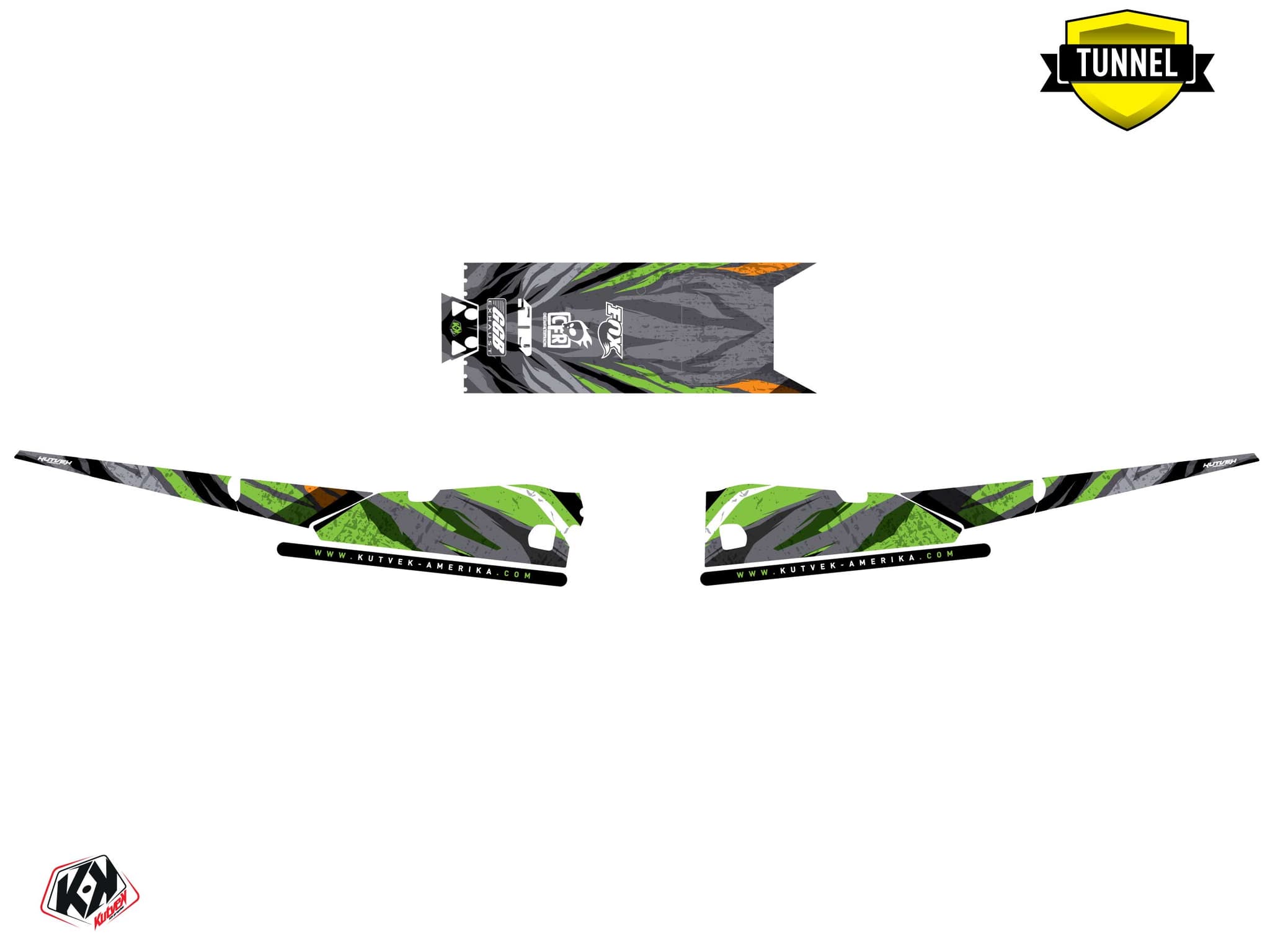 Kit graphique Motoneige ARCTIC CAT NORSEMAN X 8000 INSTINCT Orange | Arctic Cat | Kutvek - View 5