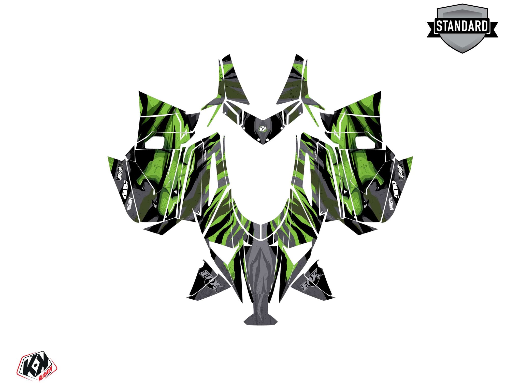 Kit graphique Motoneige ARCTIC CAT NORSEMAN X 8000 INSTINCT Vert | Arctic Cat | Kutvek - View 2