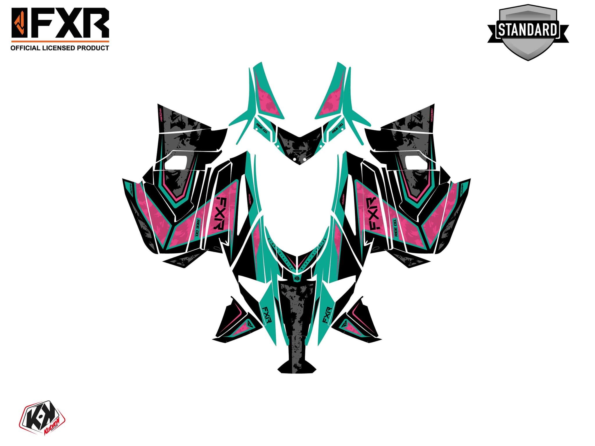 Kit graphique Motoneige ARCTIC CAT NORSEMAN X 8000 LIKENS Rose | Arctic Cat | Kutvek - View 2