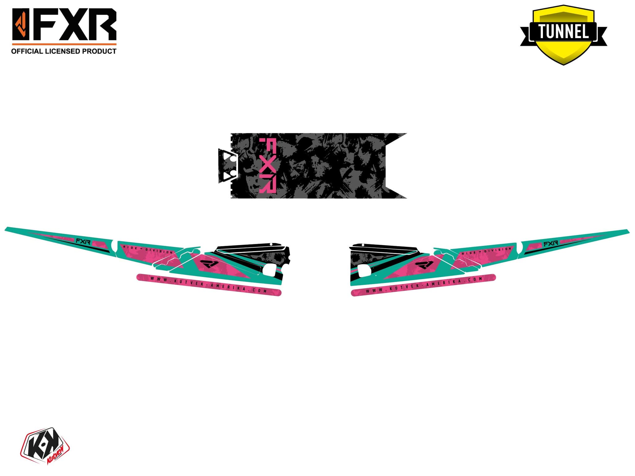 Kit graphique Motoneige ARCTIC CAT NORSEMAN X 8000 LIKENS Rose | Arctic Cat | Kutvek - View 5