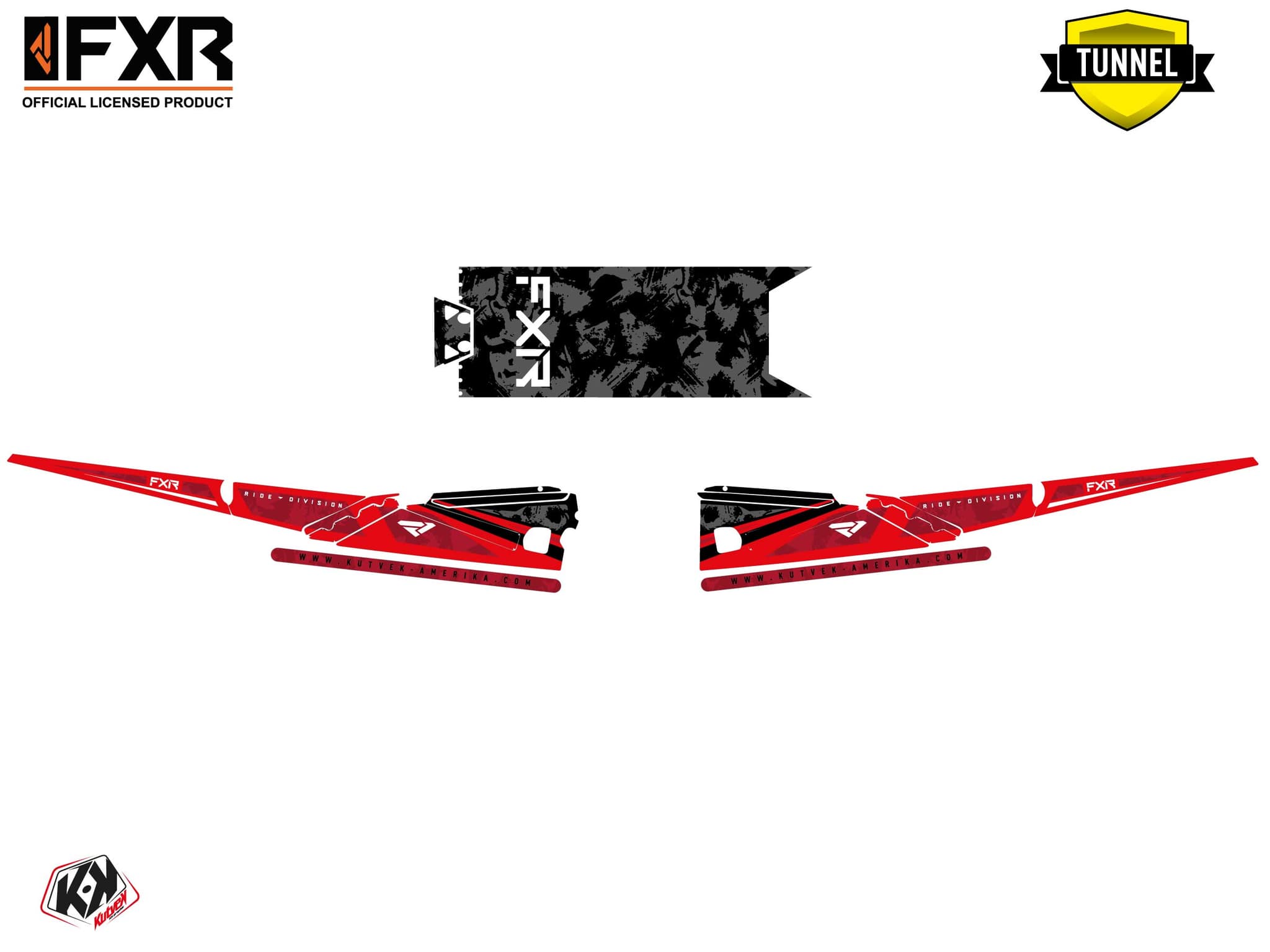 Kit graphique Motoneige ARCTIC CAT NORSEMAN X 8000 LIKENS Rouge | Arctic Cat | Kutvek - View 5