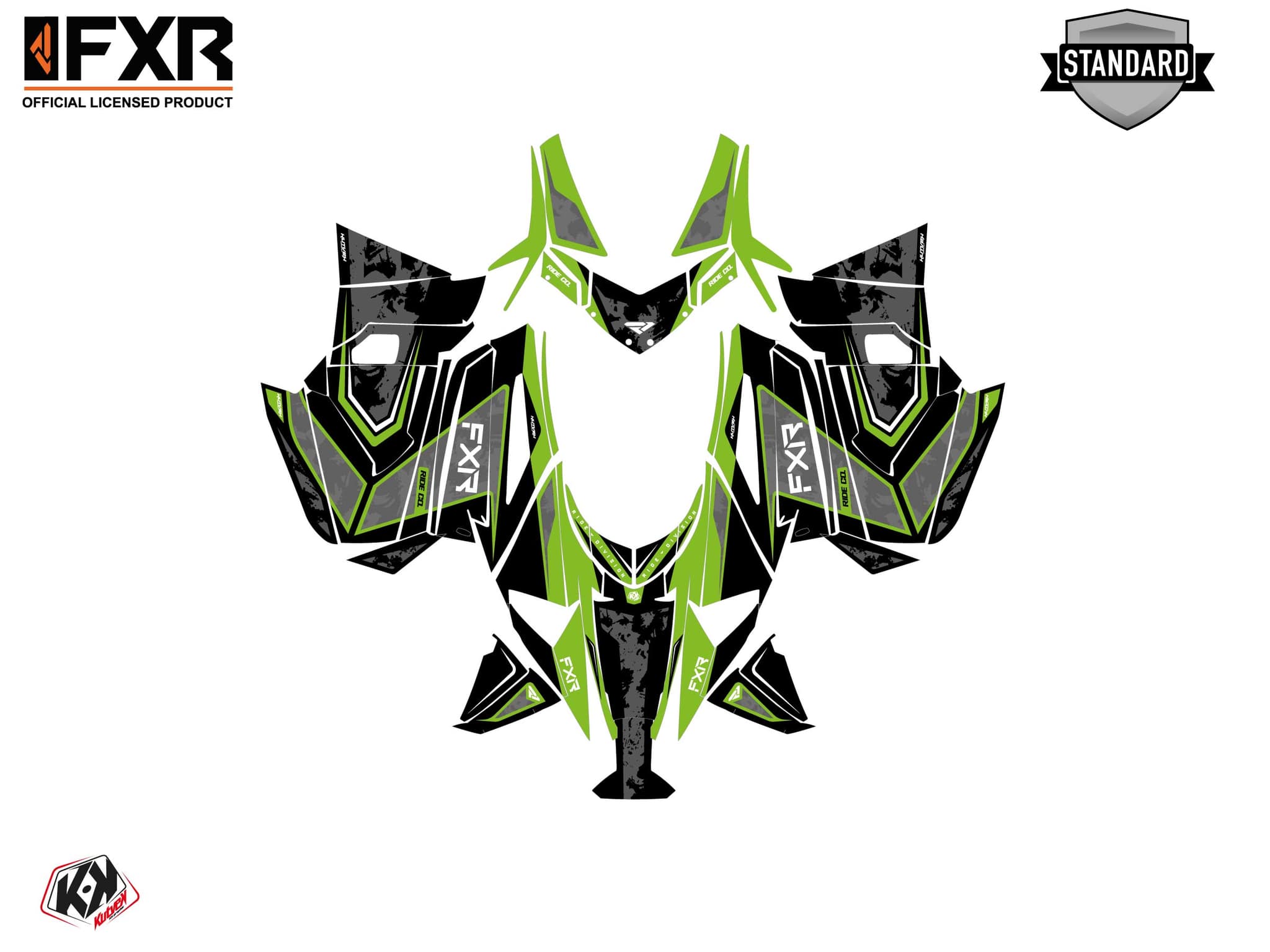 Kit graphique Motoneige ARCTIC CAT NORSEMAN X 8000 LIKENS Vert | Arctic Cat | Kutvek - View 2