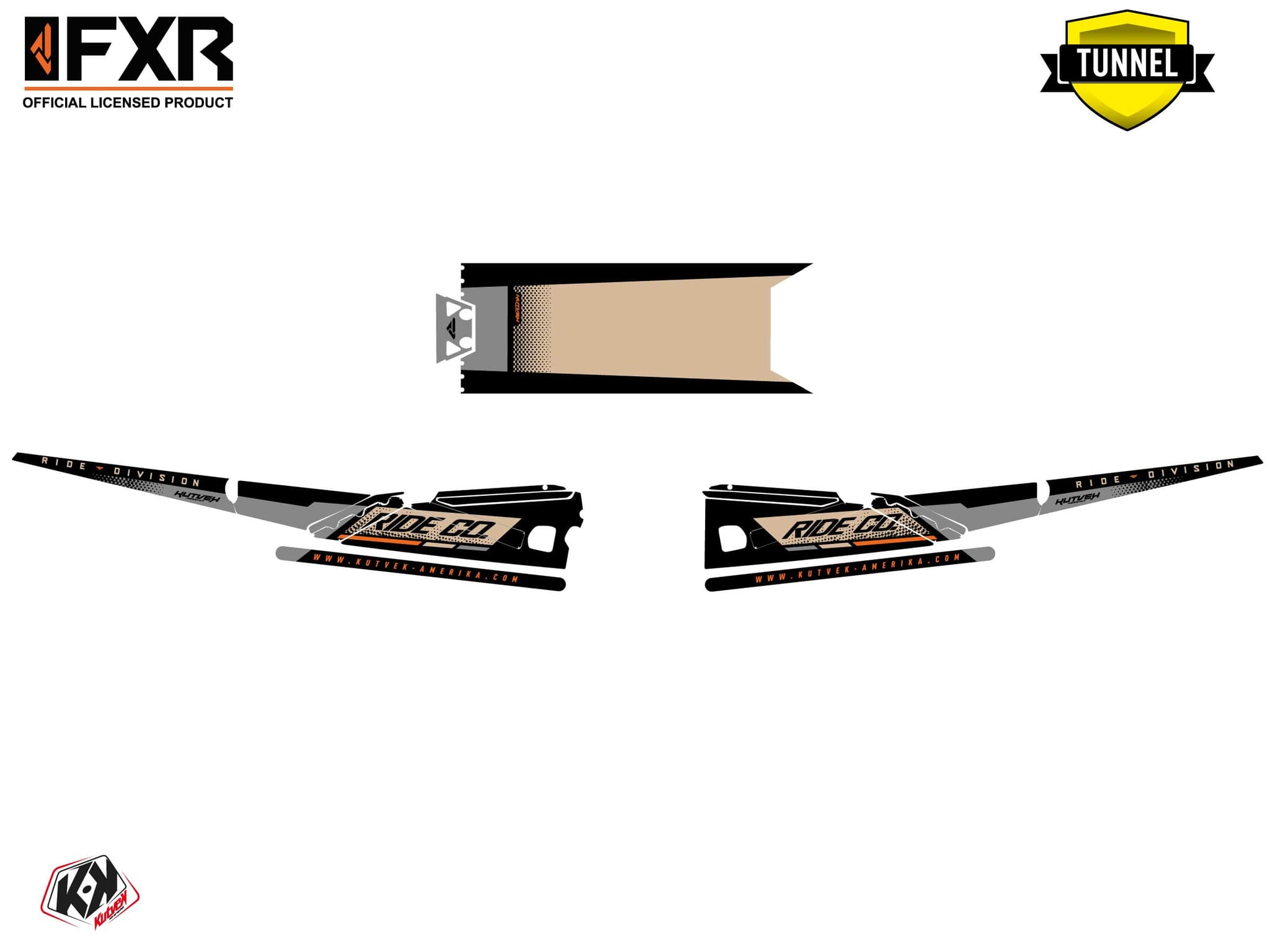 Snowmobile ARCTIC CAT CROSSFIRE SKAL Sand graphic kit | Arctic Cat | Kutvek - View 5
