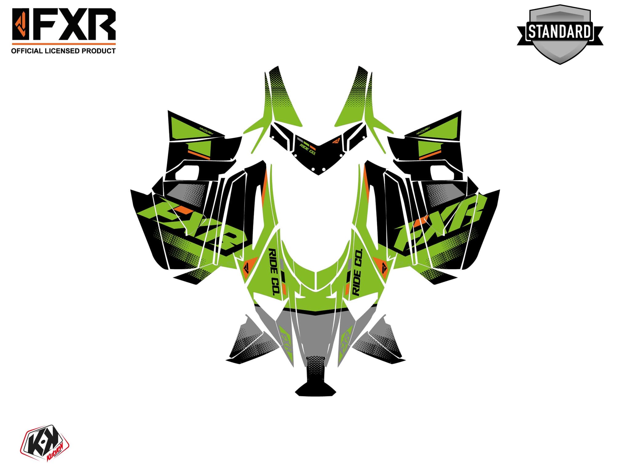 Kit graphique Motoneige ARCTIC CAT NORSEMAN X 8000 SKAL Vert | Arctic Cat | Kutvek - View 2