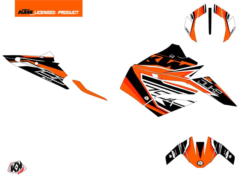 kit graphique moto ktm duke 790 crux orange | KTM DUKE | Kutvek - View 2