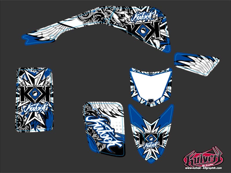 kit graphique quad yamaha blaster 200 demon bleu | Yamaha | Kutvek - View 2