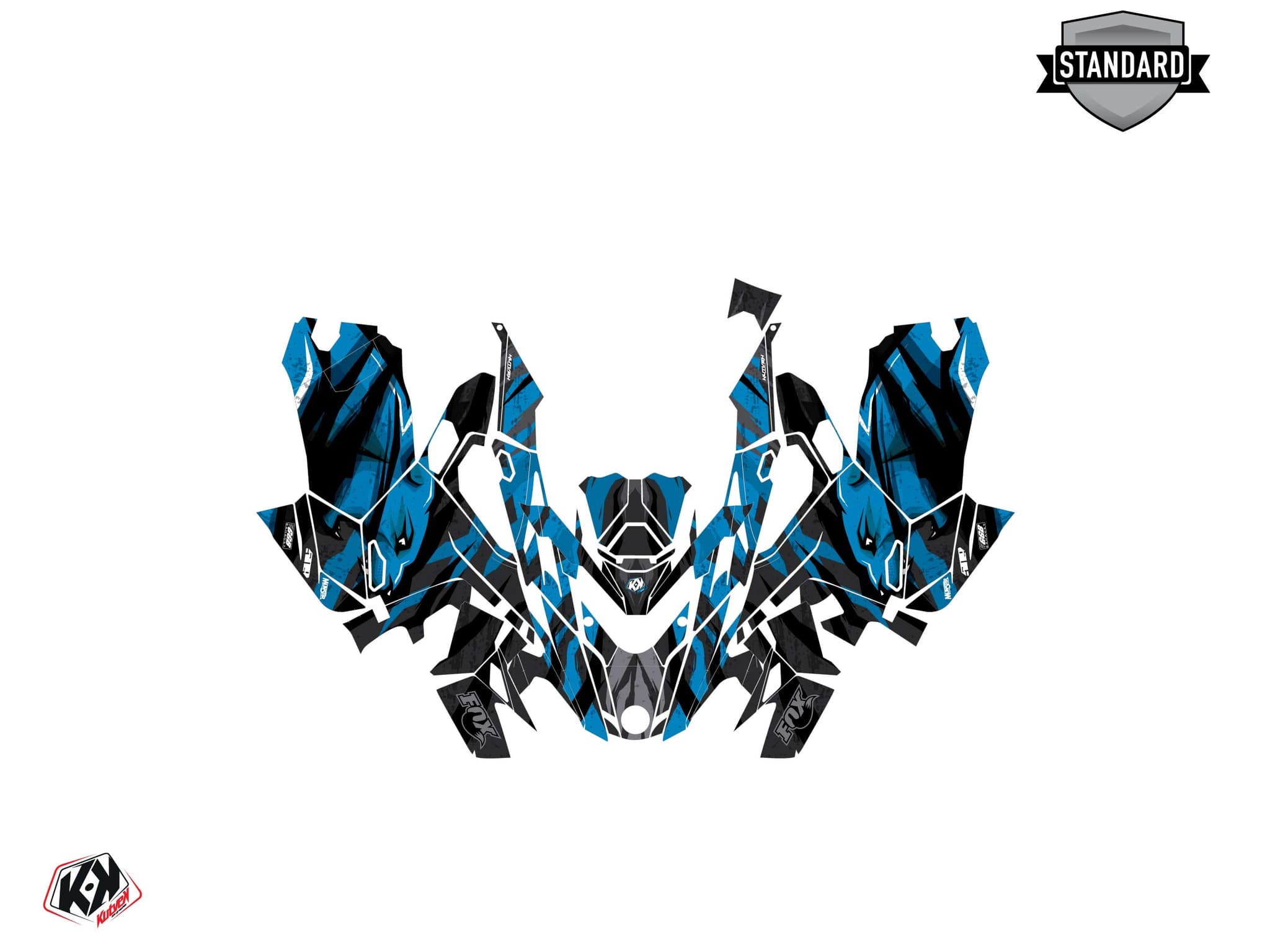 Snowmobile LYNX SHREDDER DS INSTINCT Blue graphic kit | Lynx | Kutvek - View 2