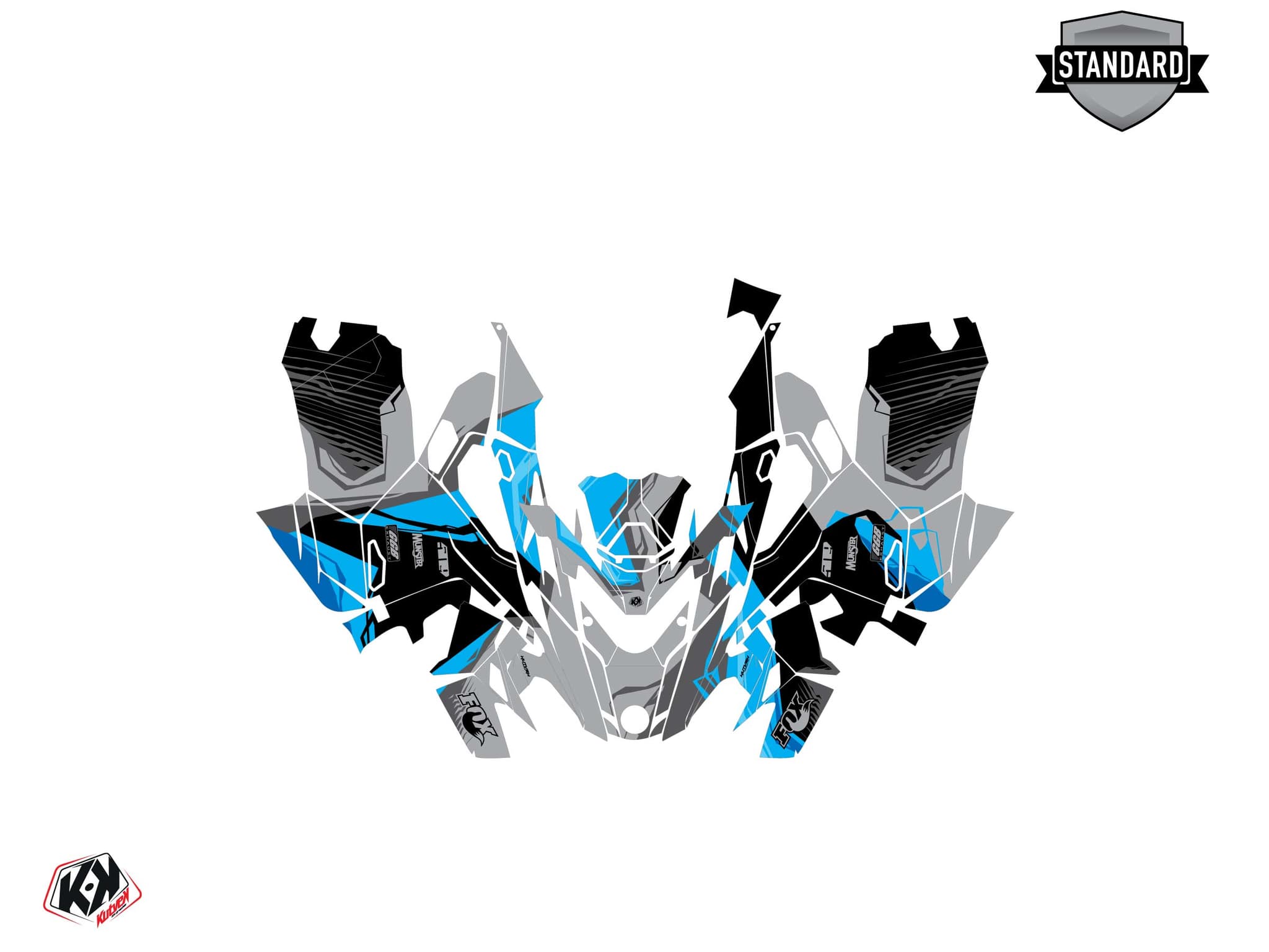 Lynx Boondocker DS Kliff Blue Snowmobile Graphic Kit | Lynx | Kutvek - View 2