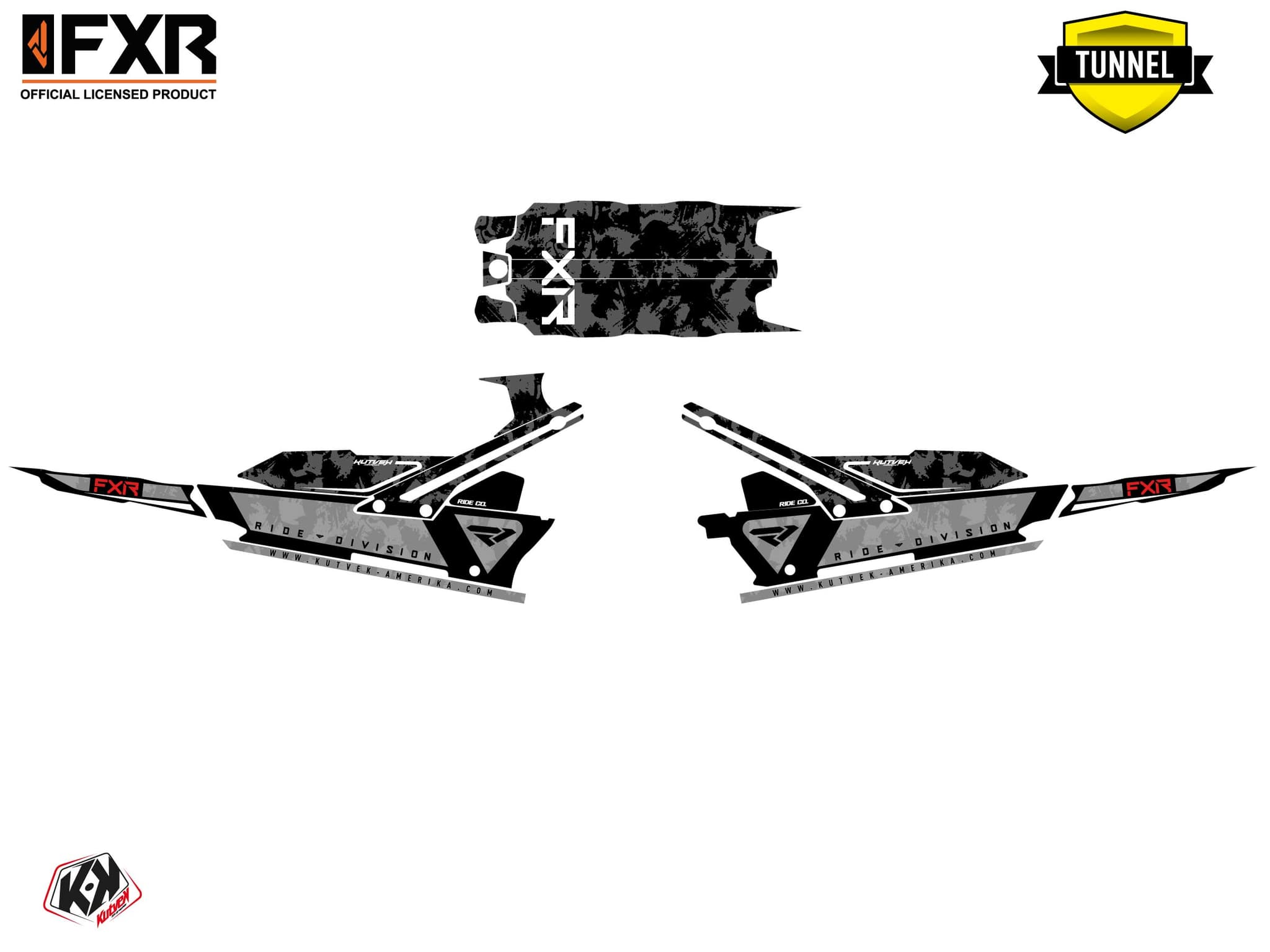 Kit graphique Motoneige LYNX SHREDDER DS LIKENS Gris | Lynx | Kutvek - View 5