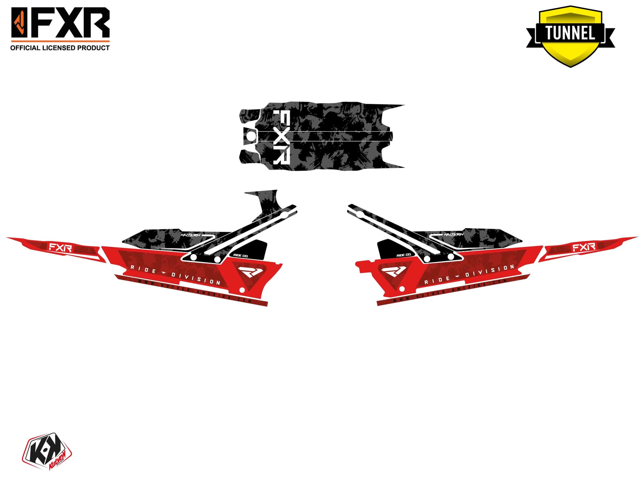 Kit graphique Motoneige LYNX SHREDDER RE LIKENS Rouge | Lynx | Kutvek - View 5
