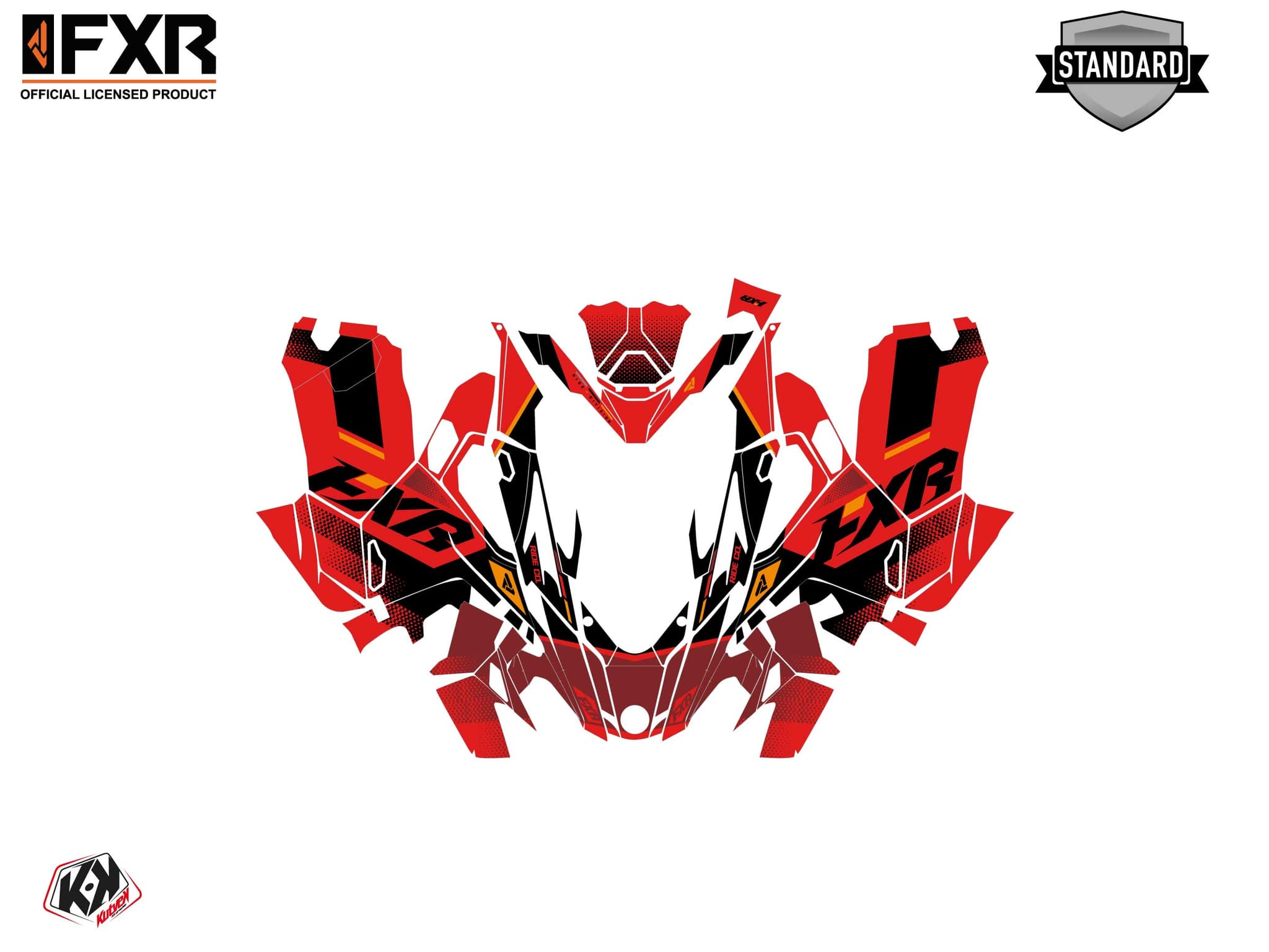 Lynx Boondocker DS Skal Red Snowmobile Graphic Kit | Lynx | Kutvek - View 2
