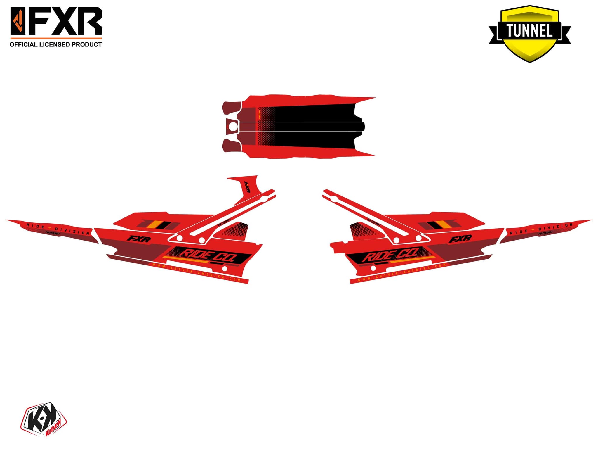 Lynx Boondocker DS Skal Red Snowmobile Graphic Kit | Lynx | Kutvek - View 5
