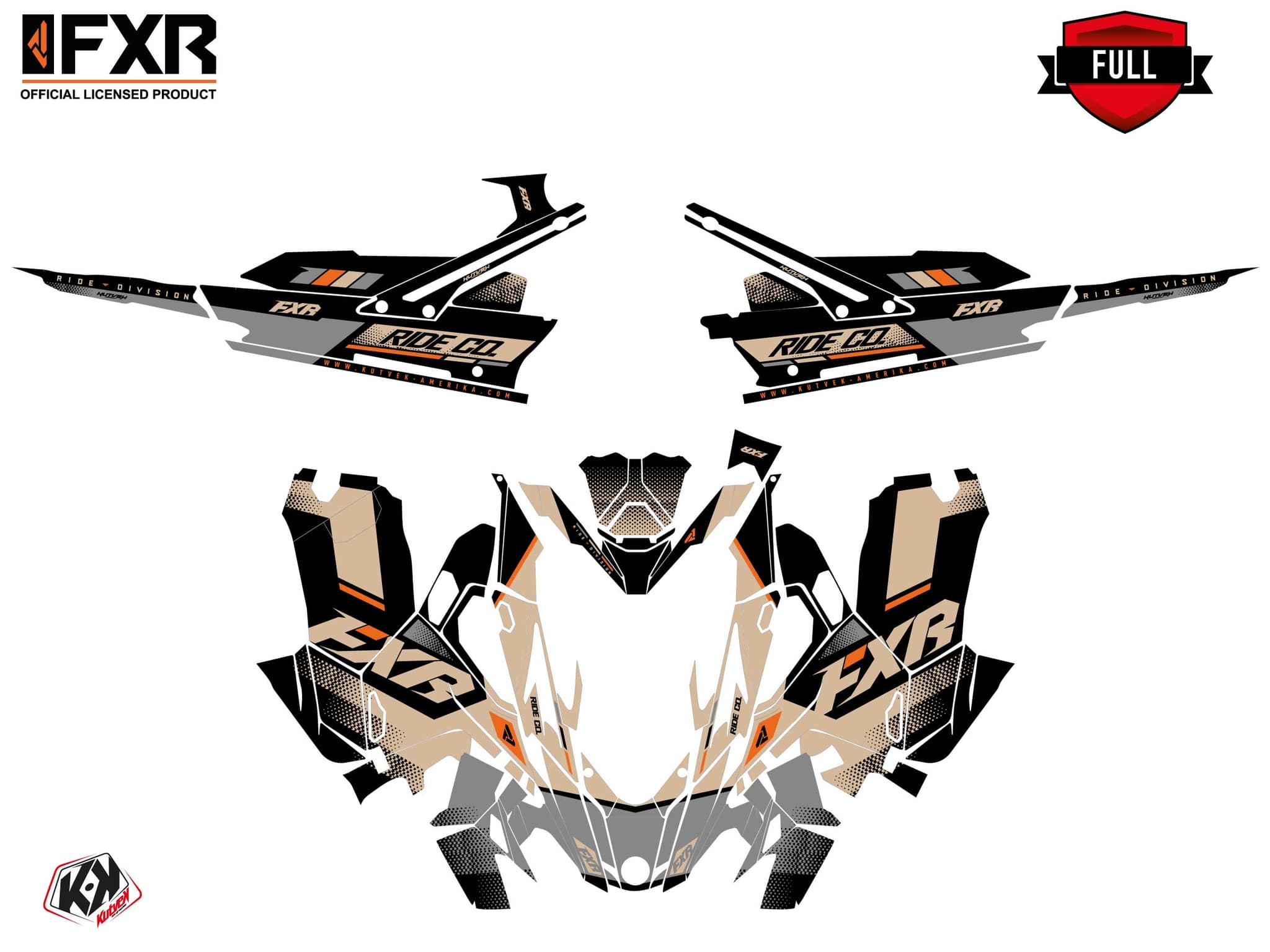 Lynx Boondocker DS Skal Sand Snowmobile Graphic Kit | Lynx | Kutvek - View 3