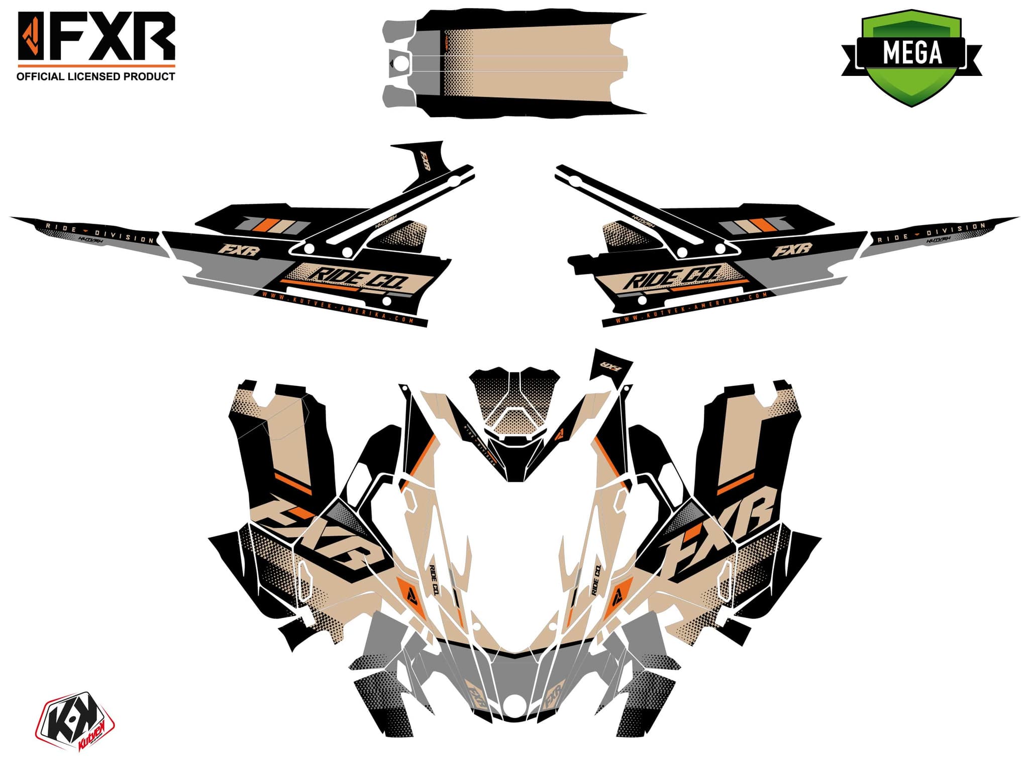 Lynx Boondocker DS Skal Sand Snowmobile Graphic Kit | Lynx | Kutvek - View 4