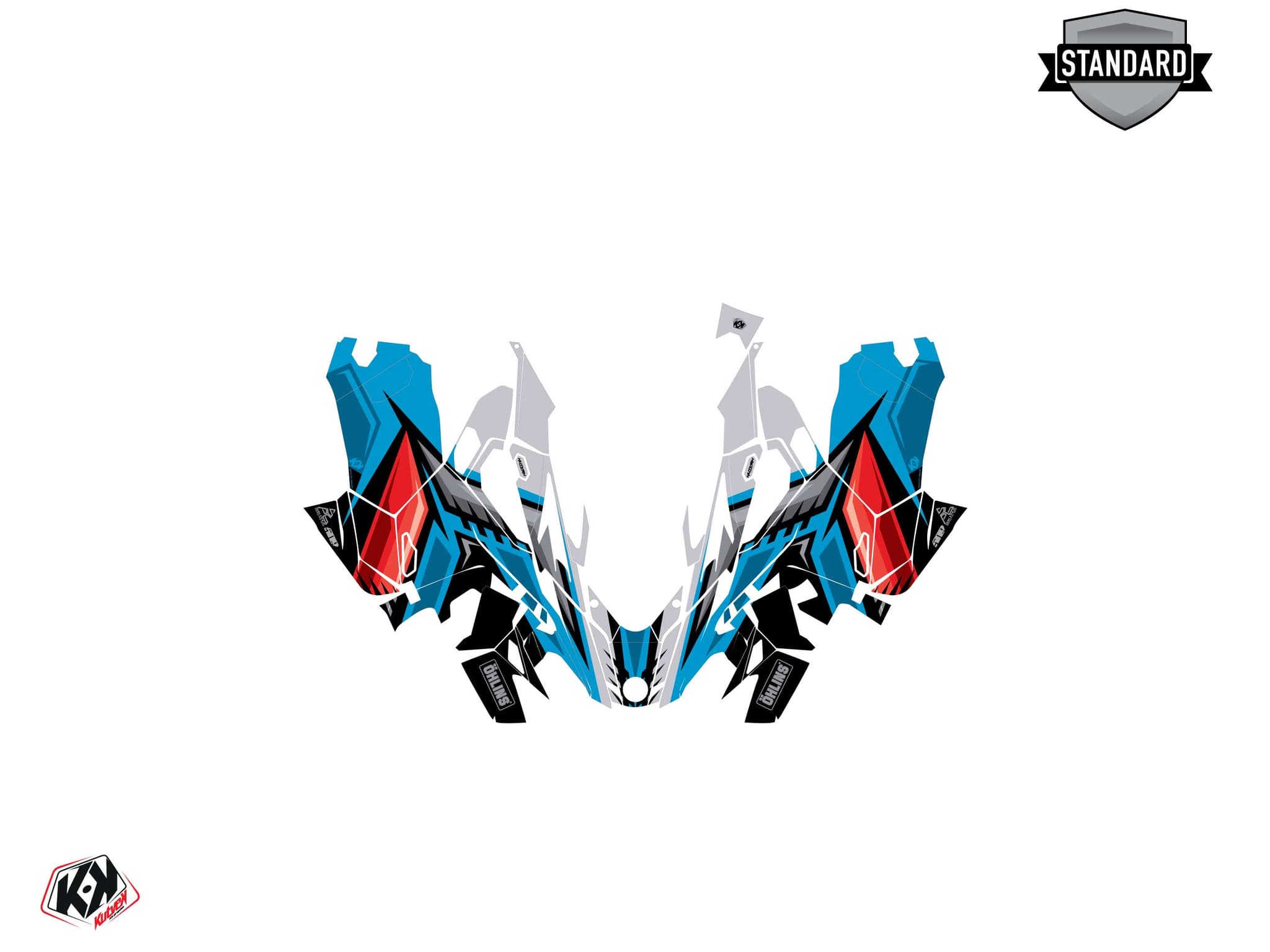 Lynx Boondocker DS Squadron Blue Snowmobile Graphic Kit | Lynx | Kutvek - View 2